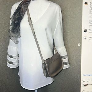 Vintage Coach Bone Wendie Bag Leather